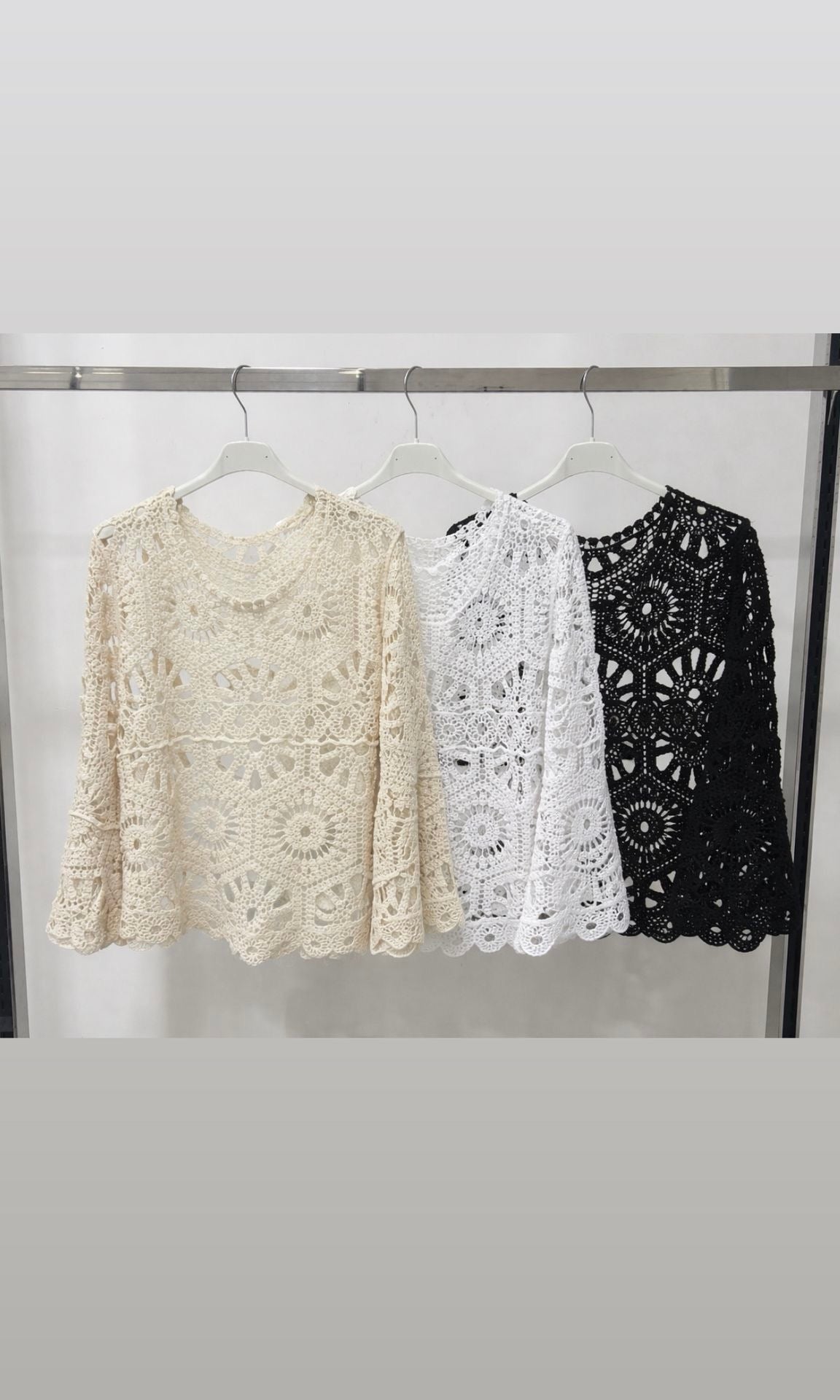 Molly Bell Sleeve Crochet Top