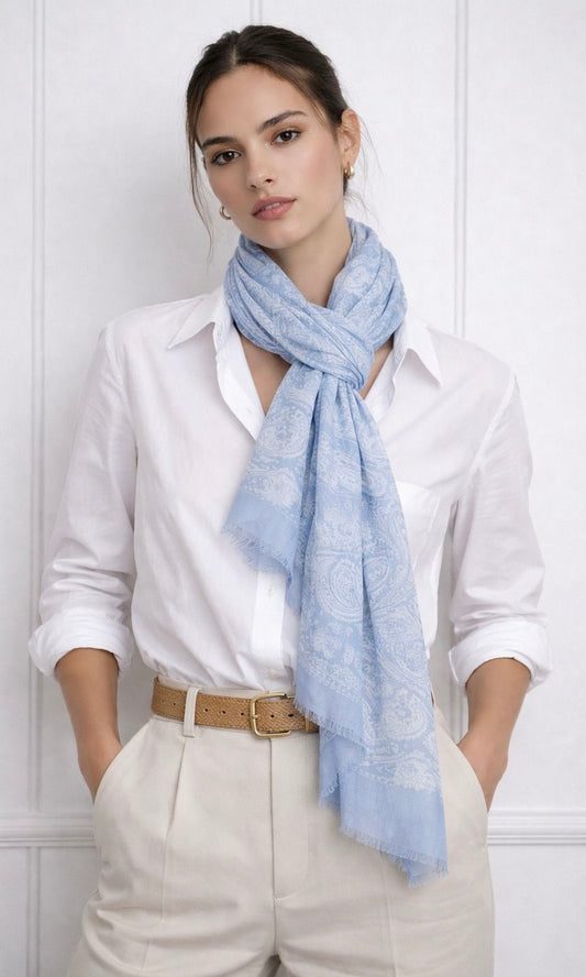 Pastel Paisley Scarf