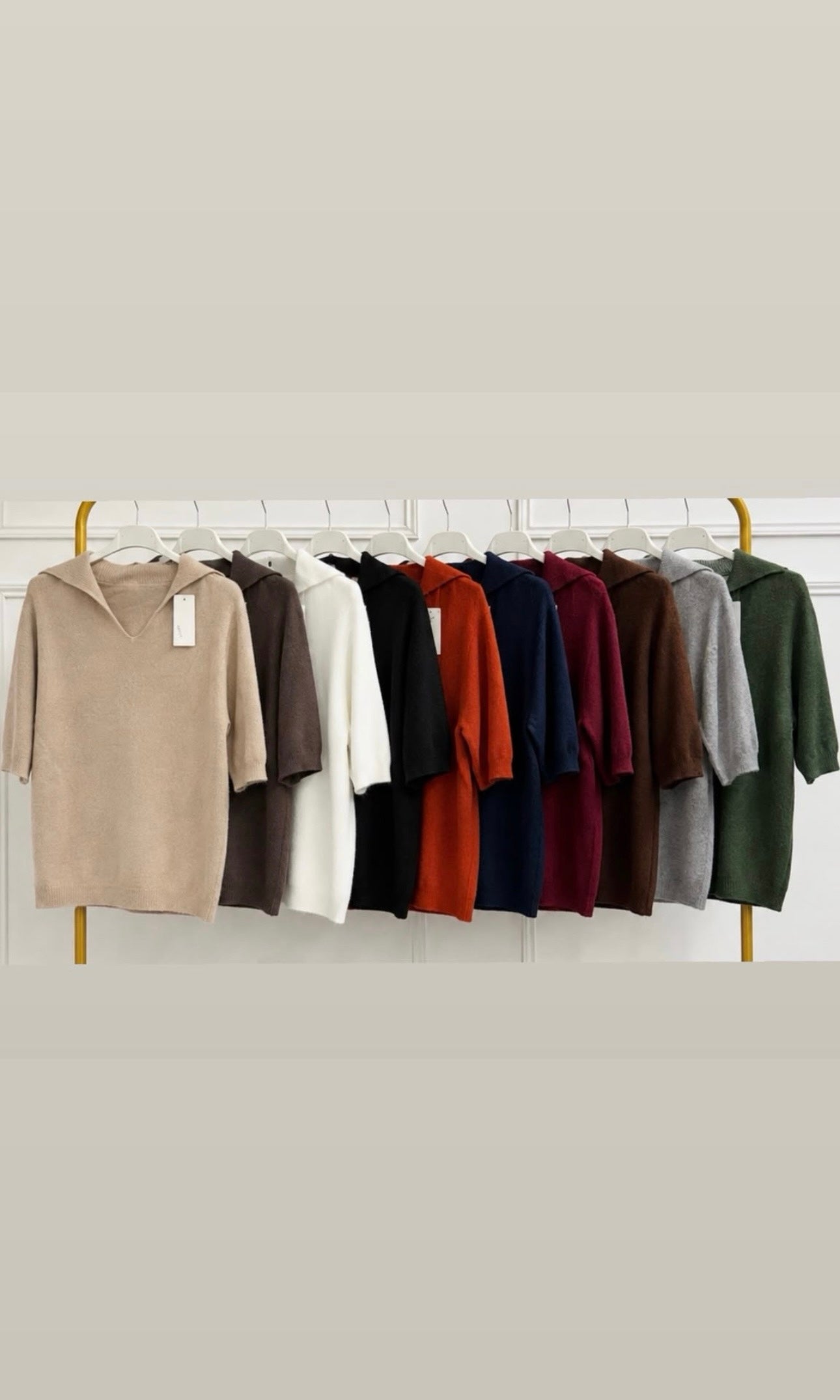 Mandy Collared Knit Jumper