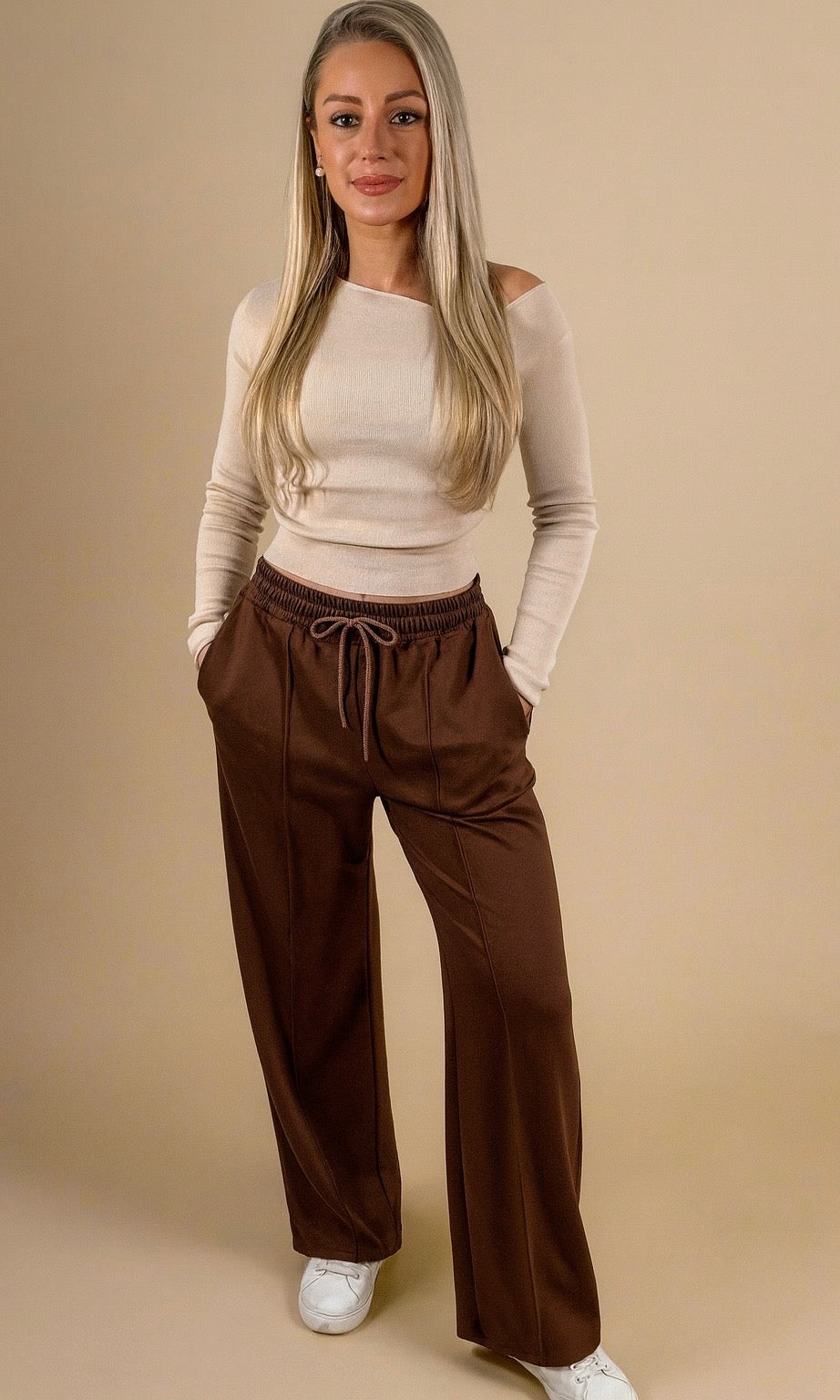 Zara scuba feel elasticated trouser