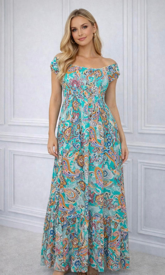 Annabelle Paisley Maxi Dress