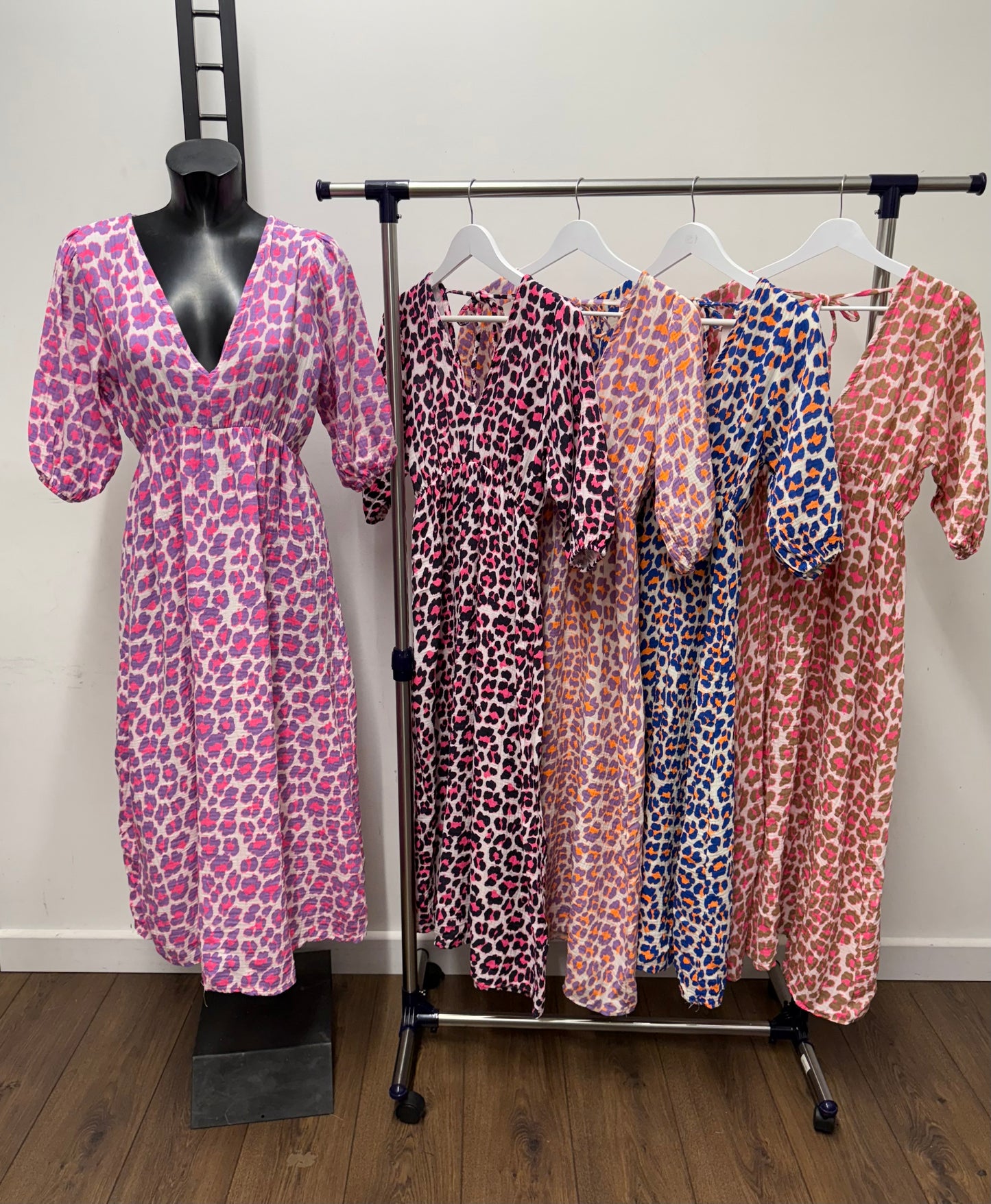 Leopard V Front & Back Dress
