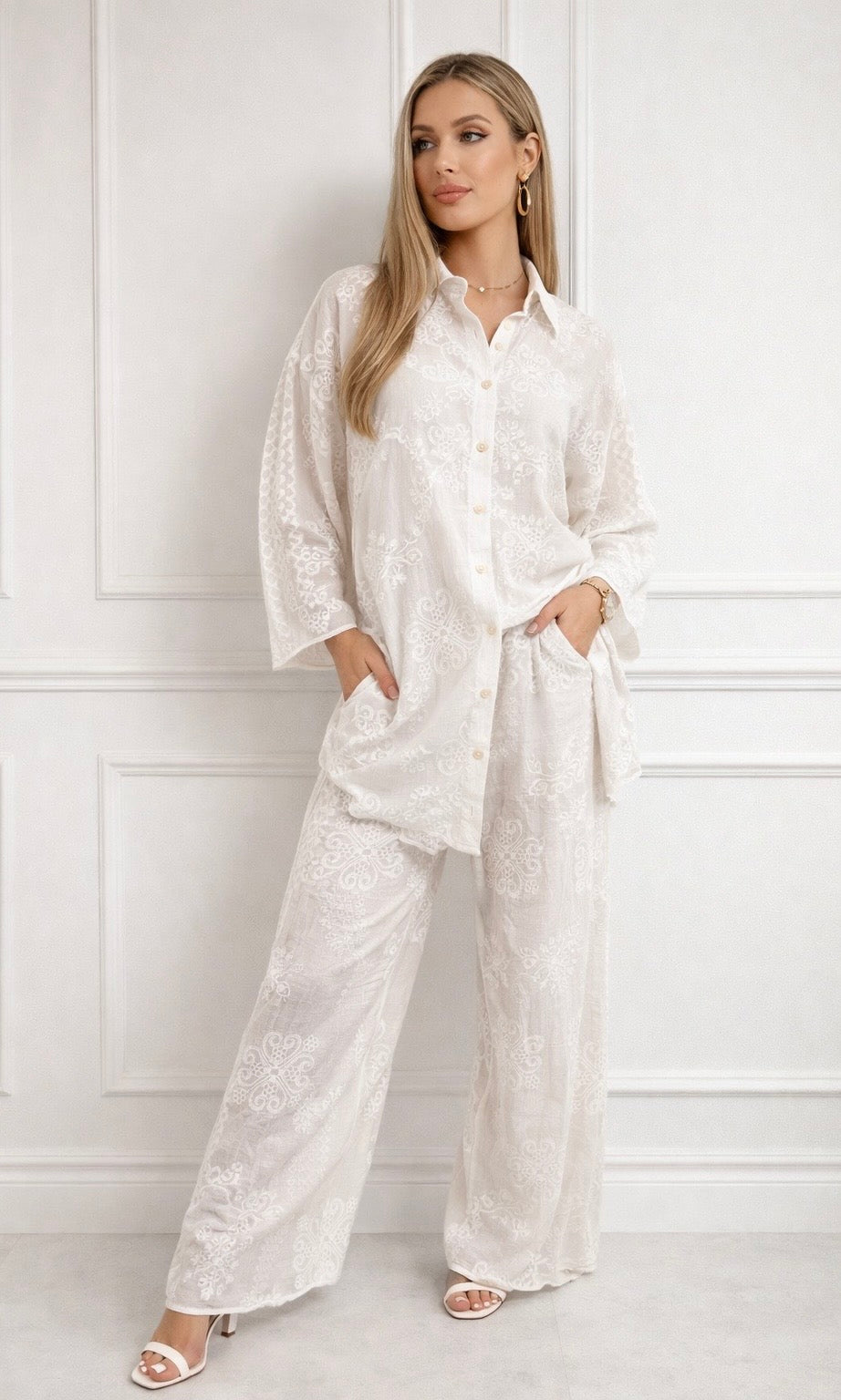 Wholesale Embroidered co-ord for Boutique Retailers - Catwalk style wholesale