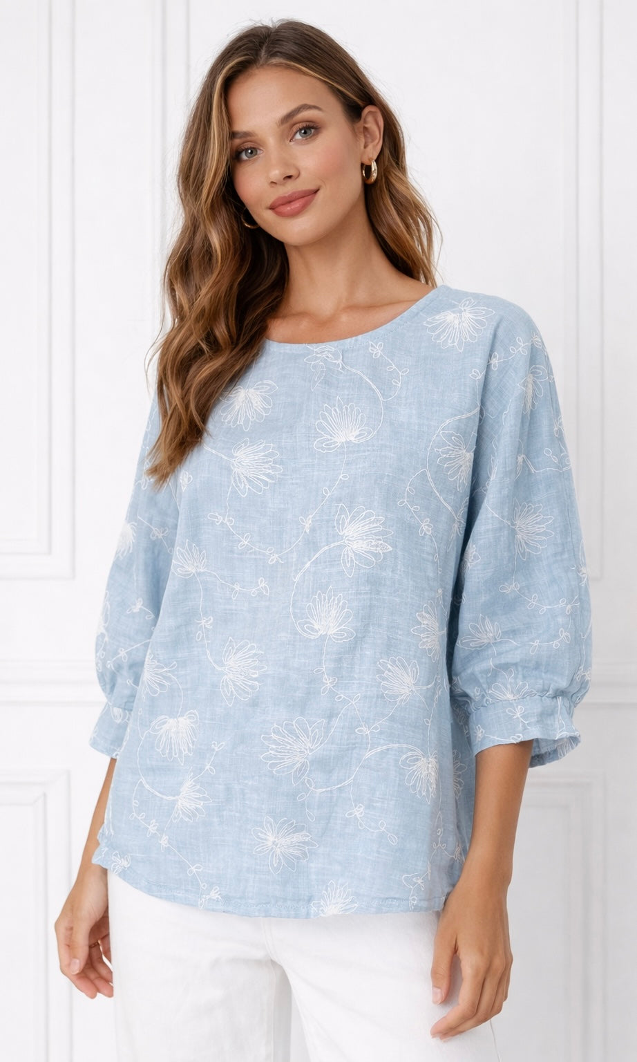Wholesale Skyla embroidered Top for Boutique Retailers - Catwalk style wholesale