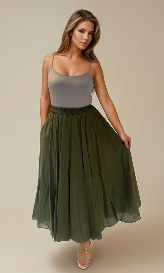 Tilly tencil skirt lined with pockets