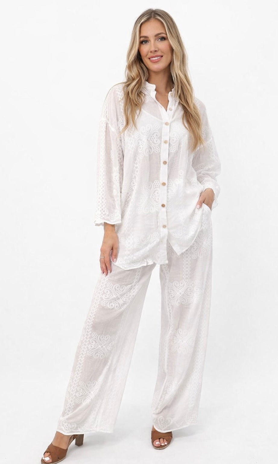 Wholesale Embroidered co-ord for Boutique Retailers - Catwalk style wholesale