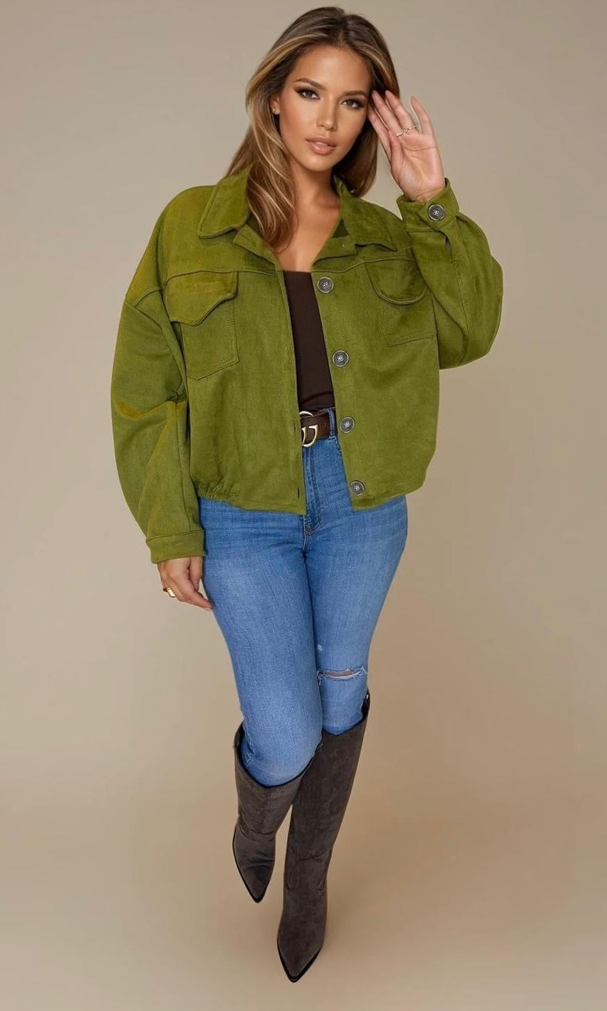 Zara Suedette Jacket