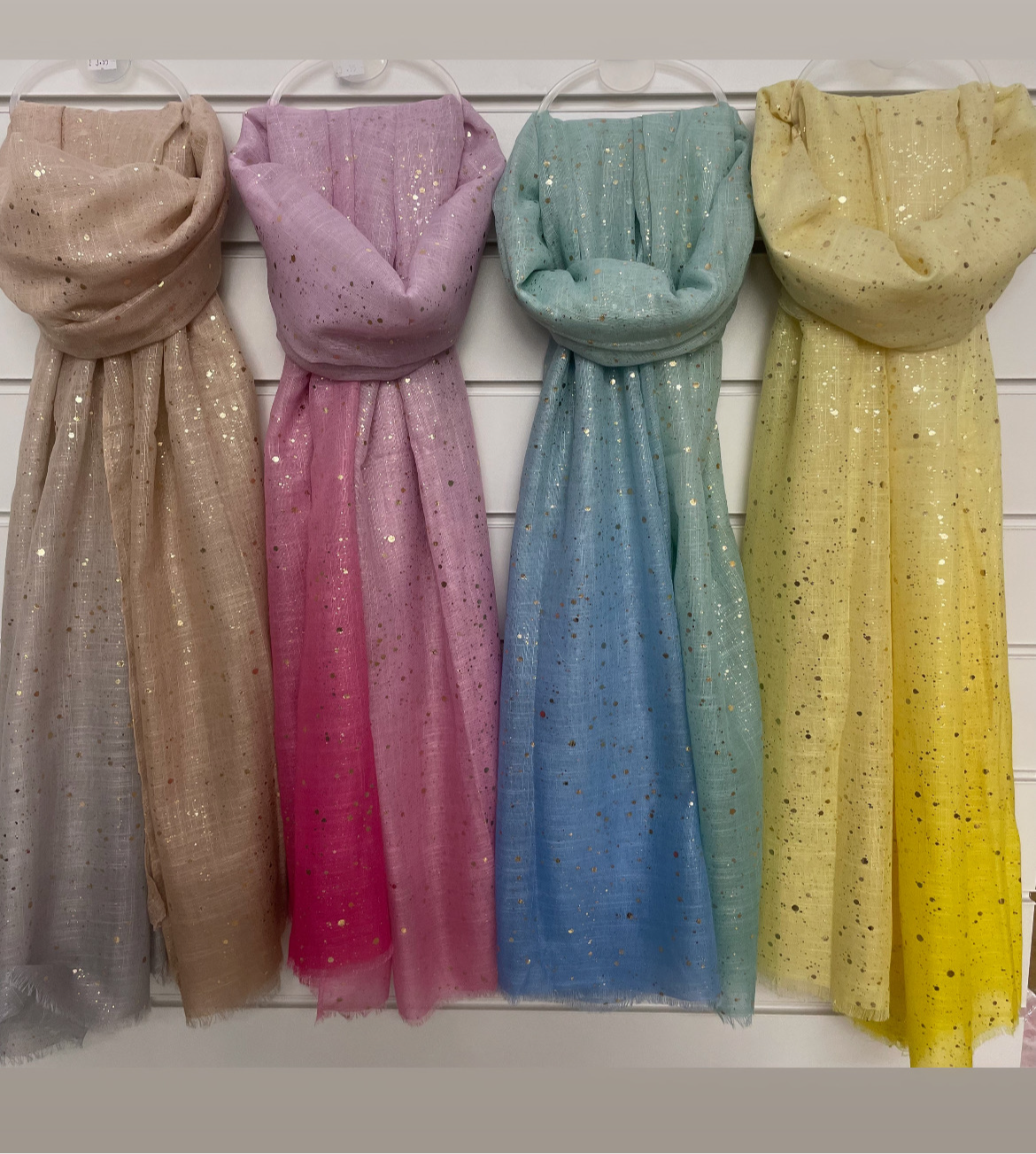 Ombre gold splash Scarf