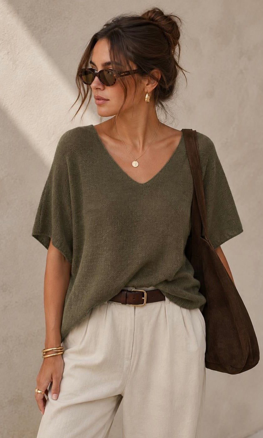 Freddie V Neck Jumper
