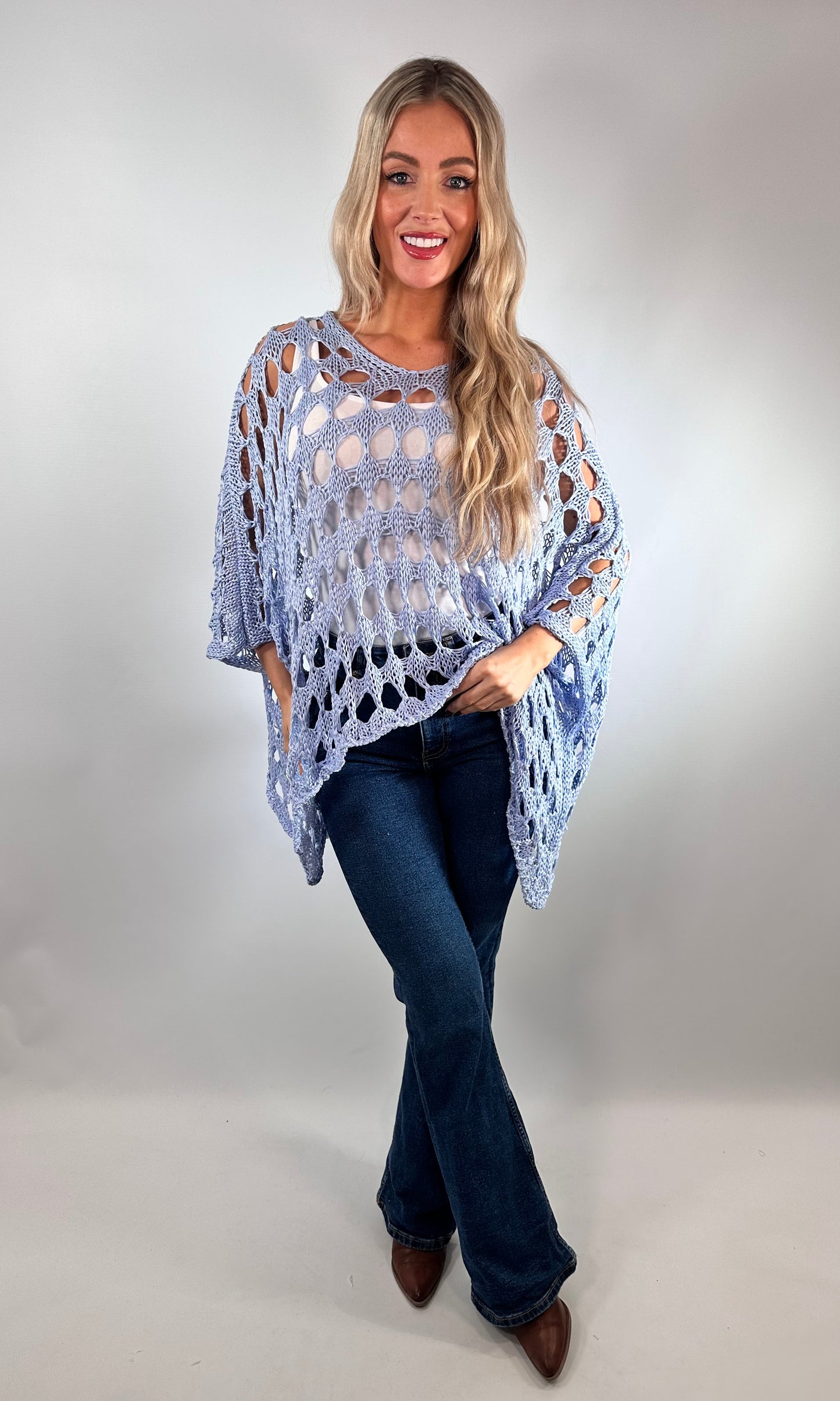 Millie Oversized crochet top