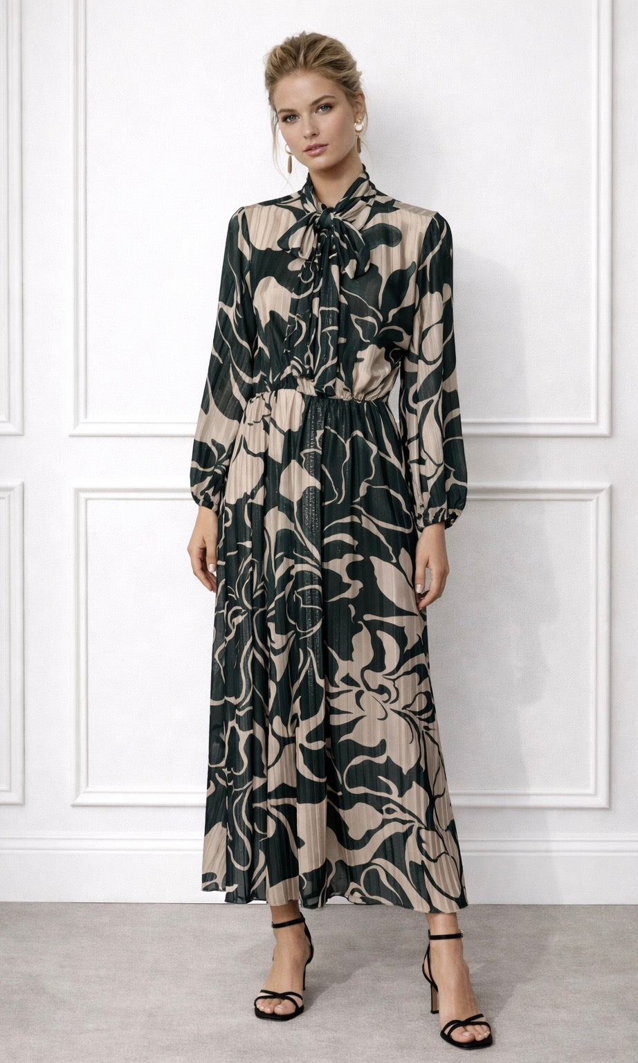 Wholesale Gina Tie Neck Dress for Boutique Retailers - Catwalk style wholesale