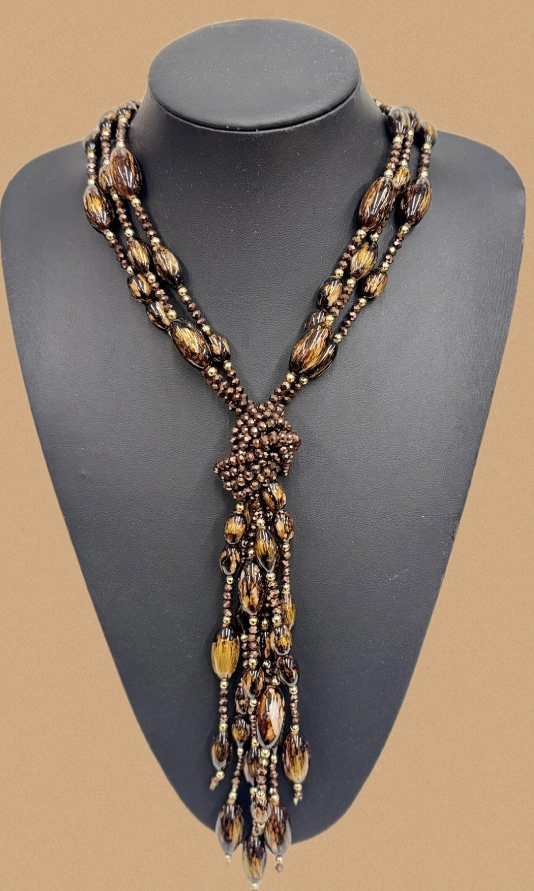Loretta Beaded Knot Necklace