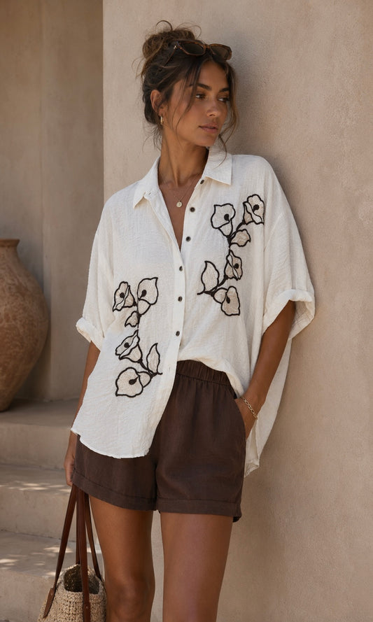 Wholesale Olivia Pipped Shirt for Boutique Retailers - Catwalk style wholesale