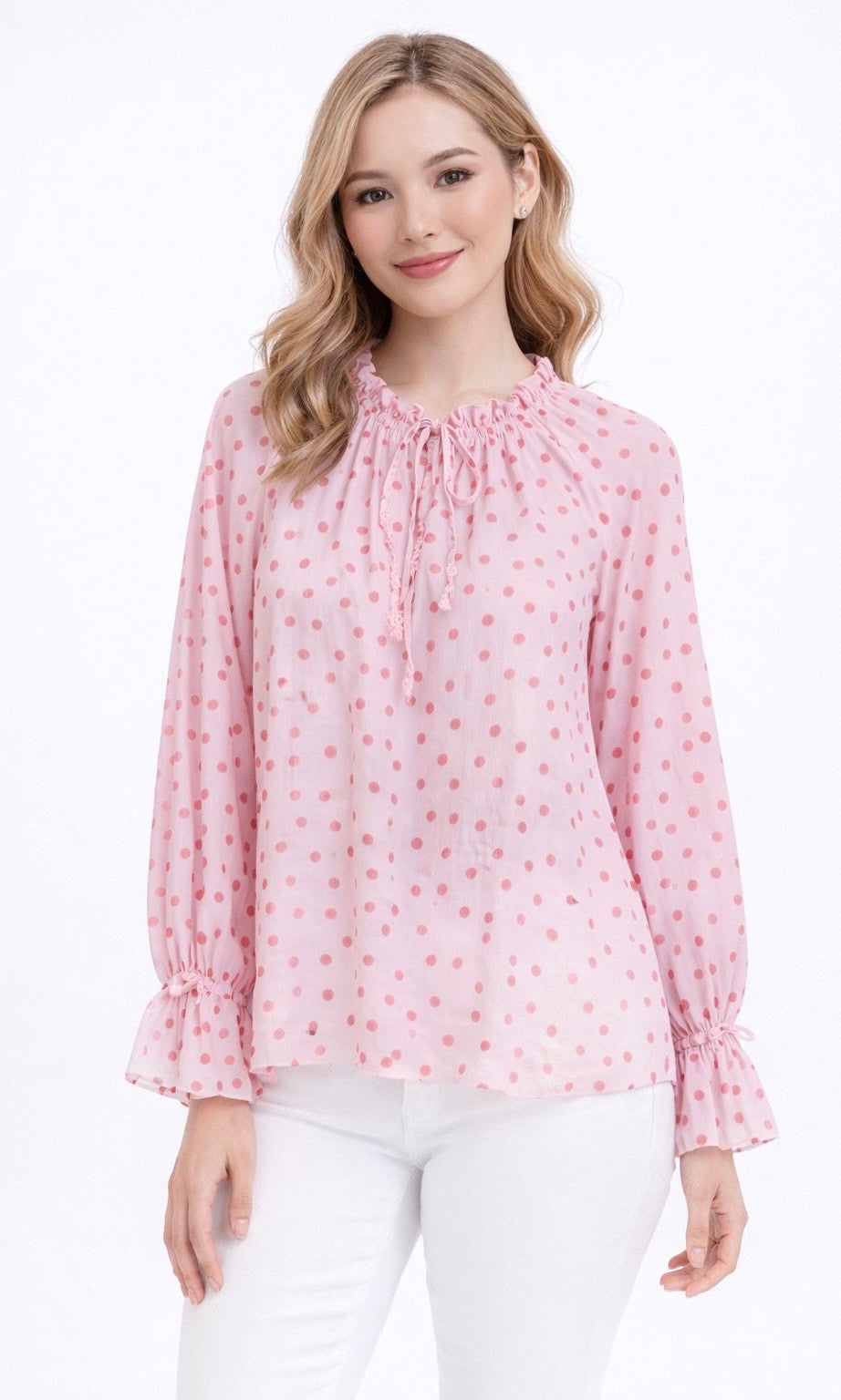 Billie Polka Dot Tencel Blouse