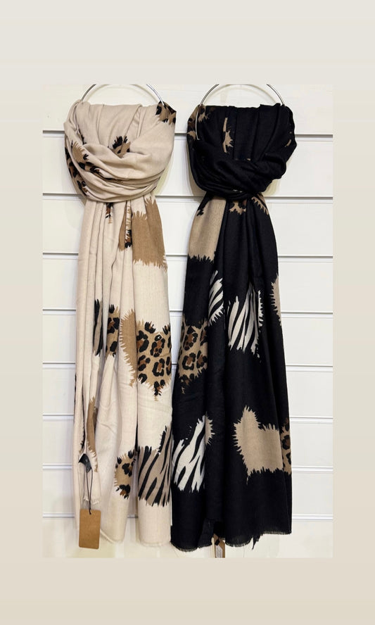 Leopard Heart Scarf