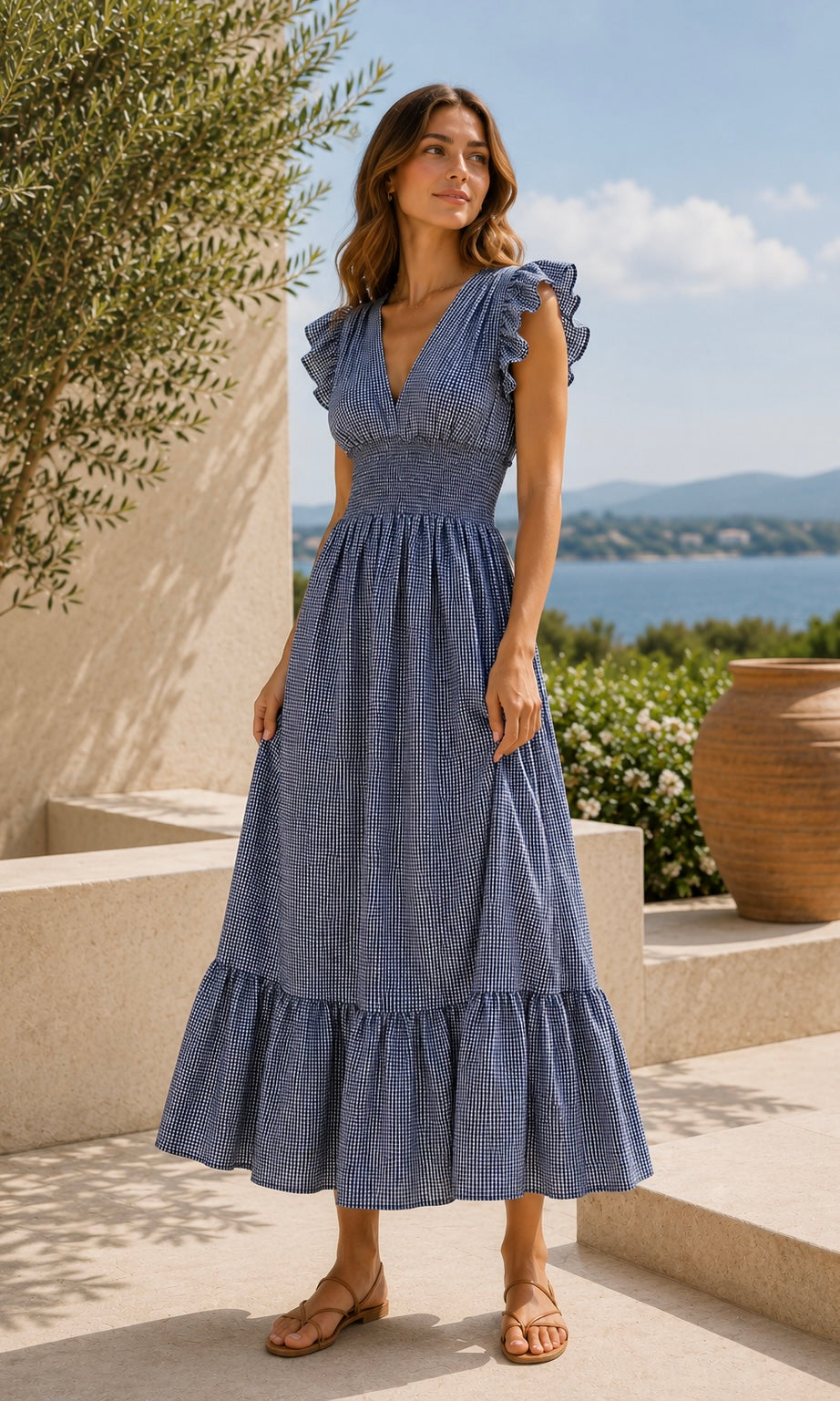Lydia Gingham Dress
