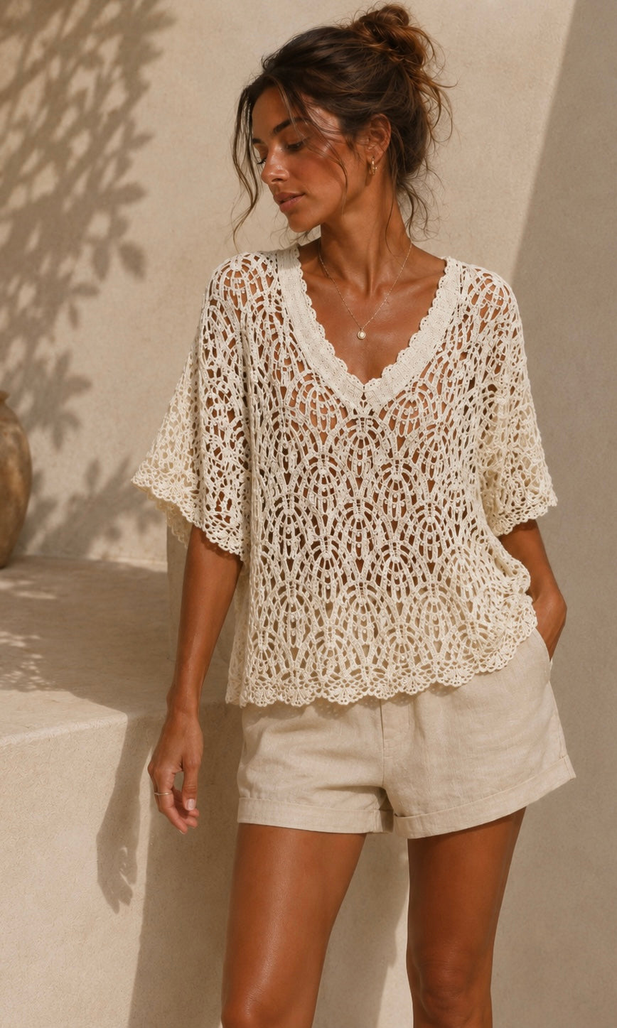 Celine crochet top