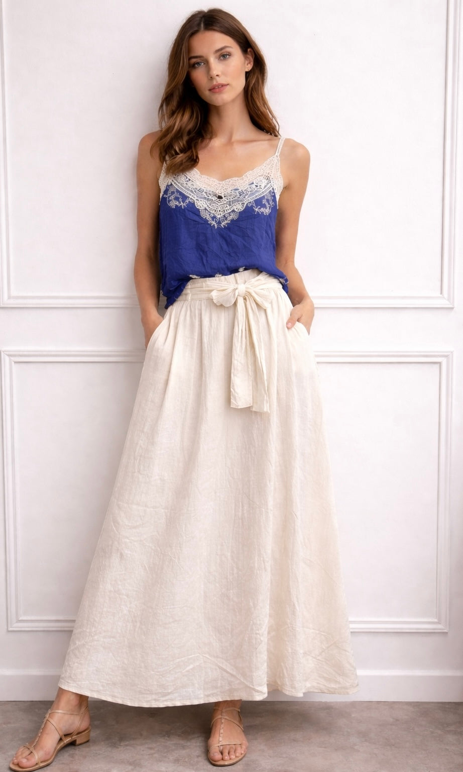 Wholesale Genevieve Crinkle Bow Skirt for Boutique Retailers - Catwalk style wholesale