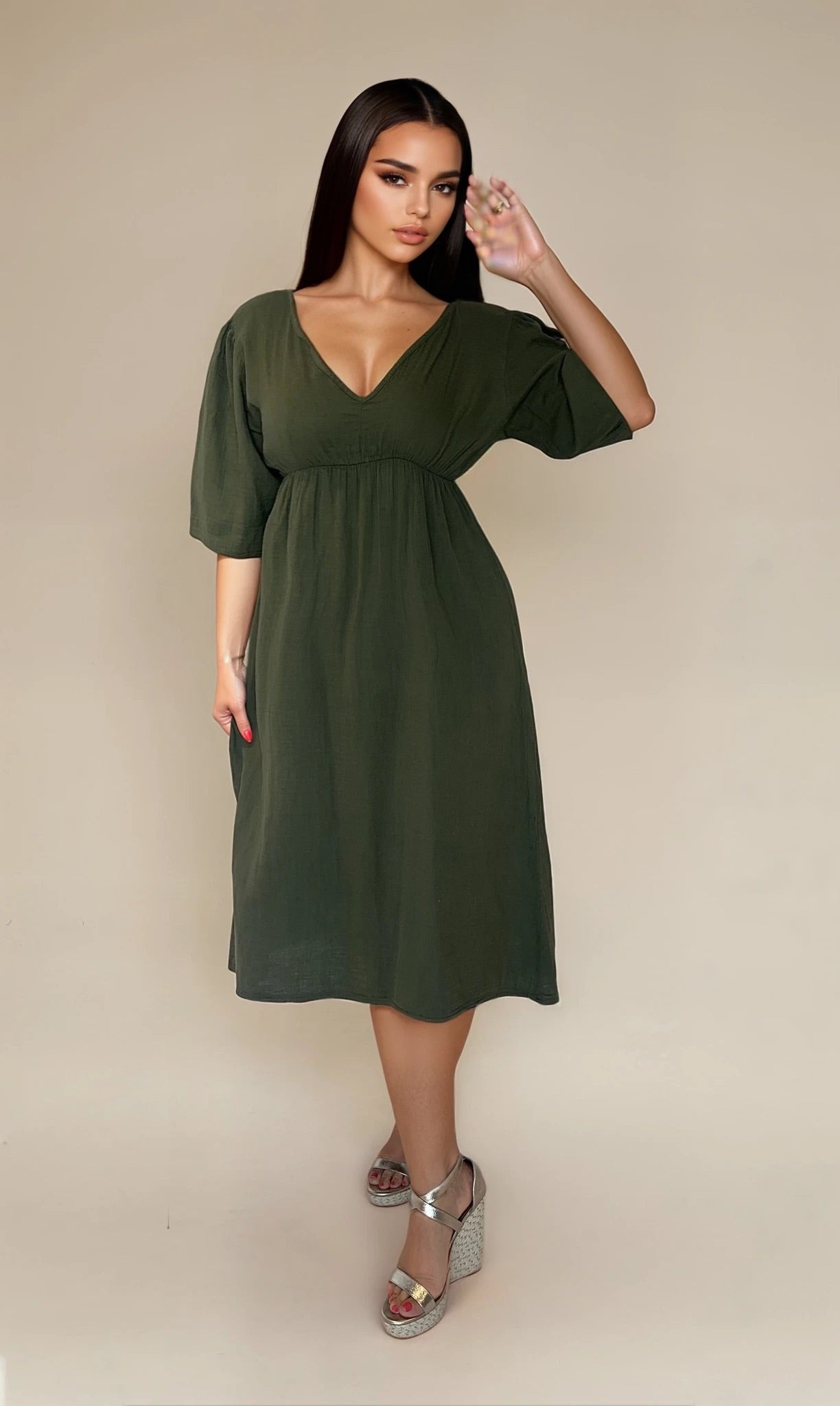 Cody cotton waffle dress