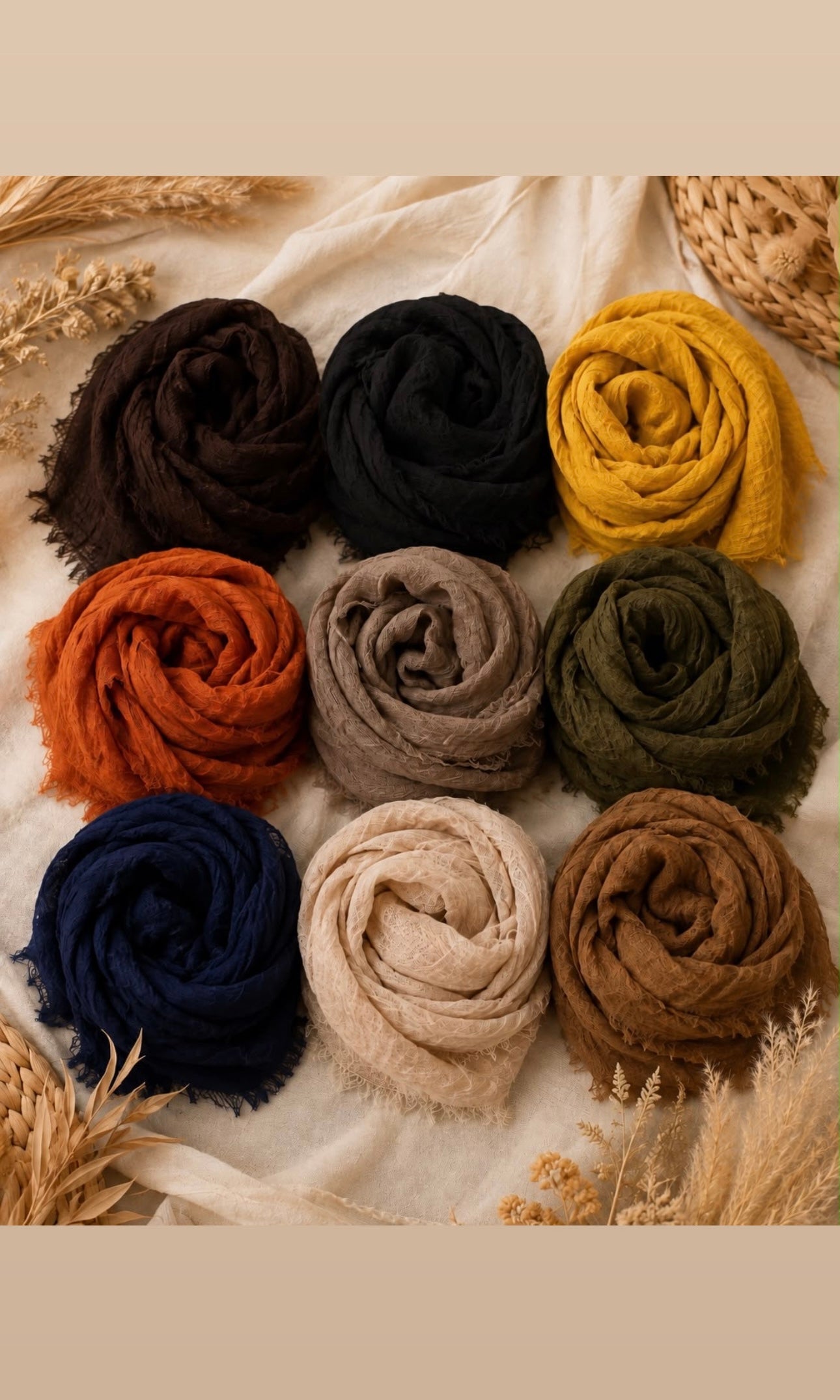 Boho Raw Edge Scarf
