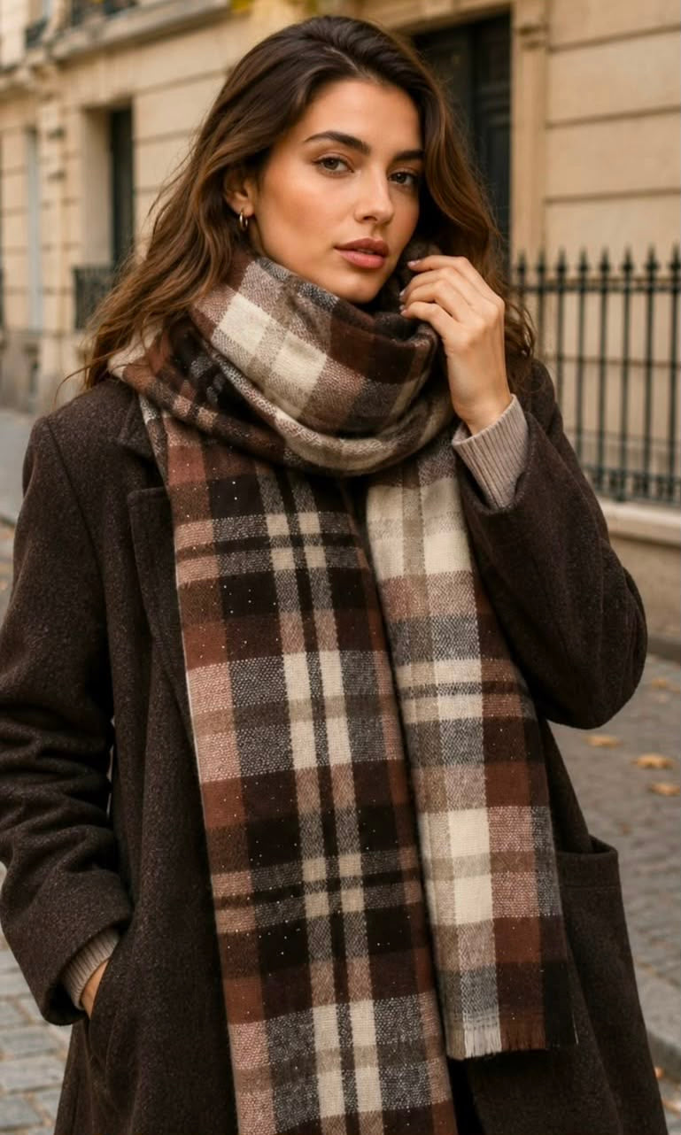 Soft Checked Scarf