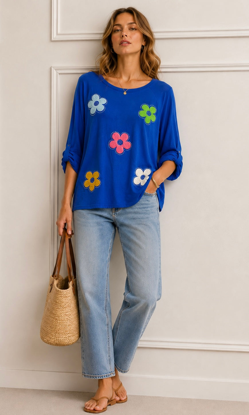 Wholesale Daisy Long Sleeve Top for Boutique Retailers - Catwalk style wholesale