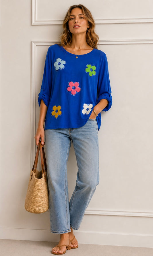Wholesale Daisy Long Sleeve Top for Boutique Retailers - Catwalk style wholesale