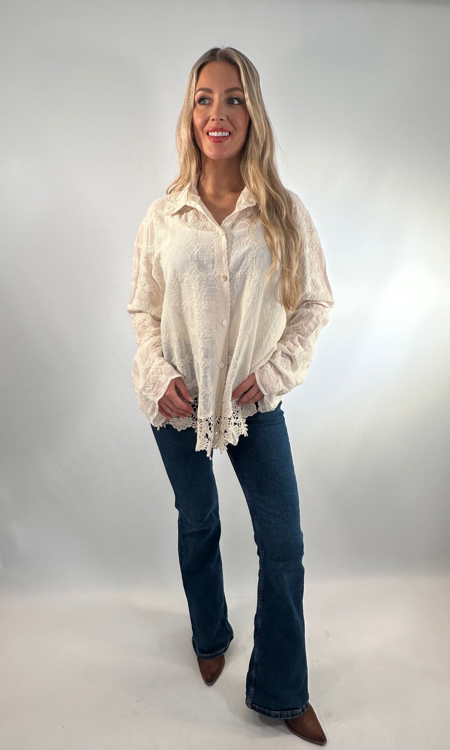 Embroidery anglaise shirt