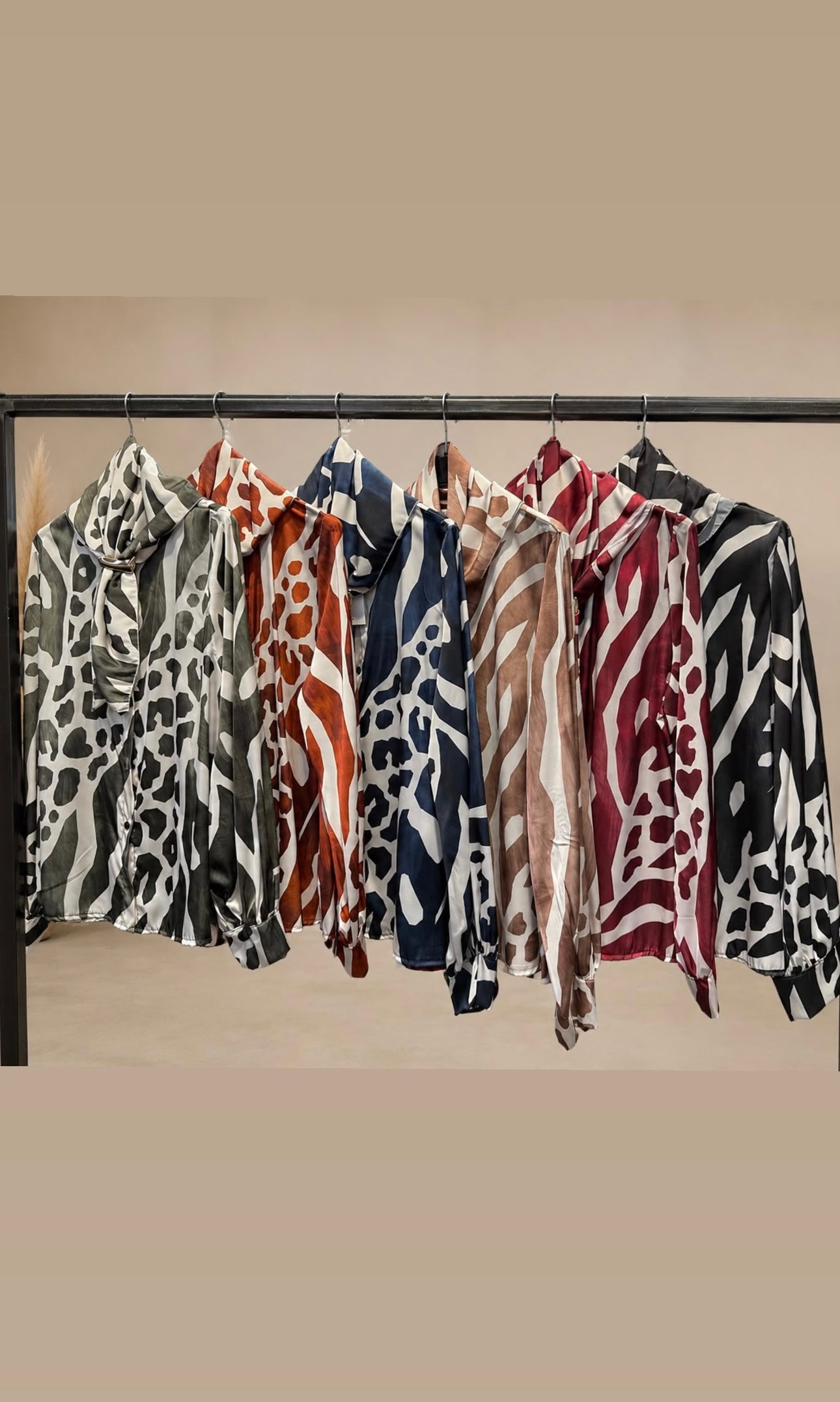Rhianna Print Scarf Top