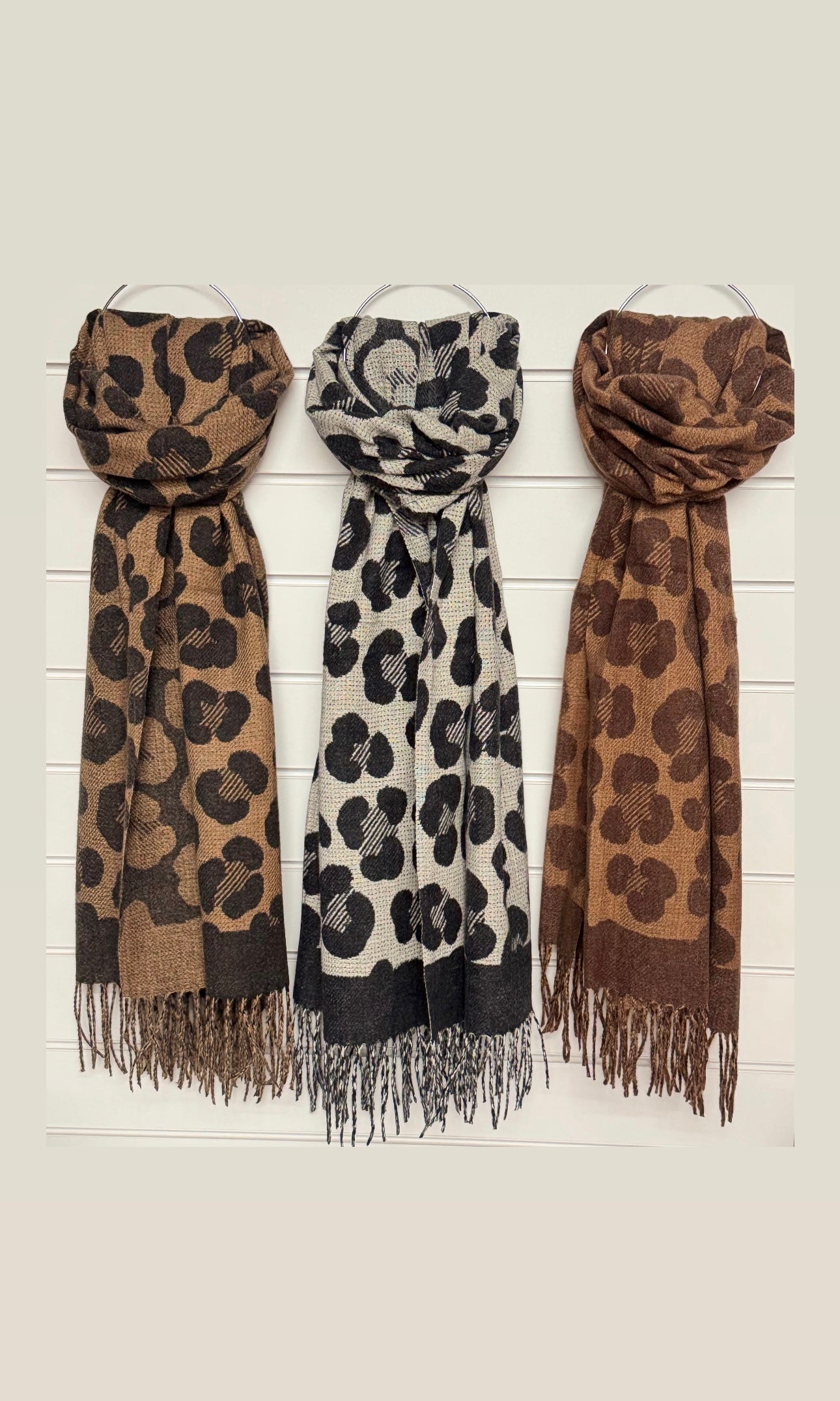 Super soft leopard scarf