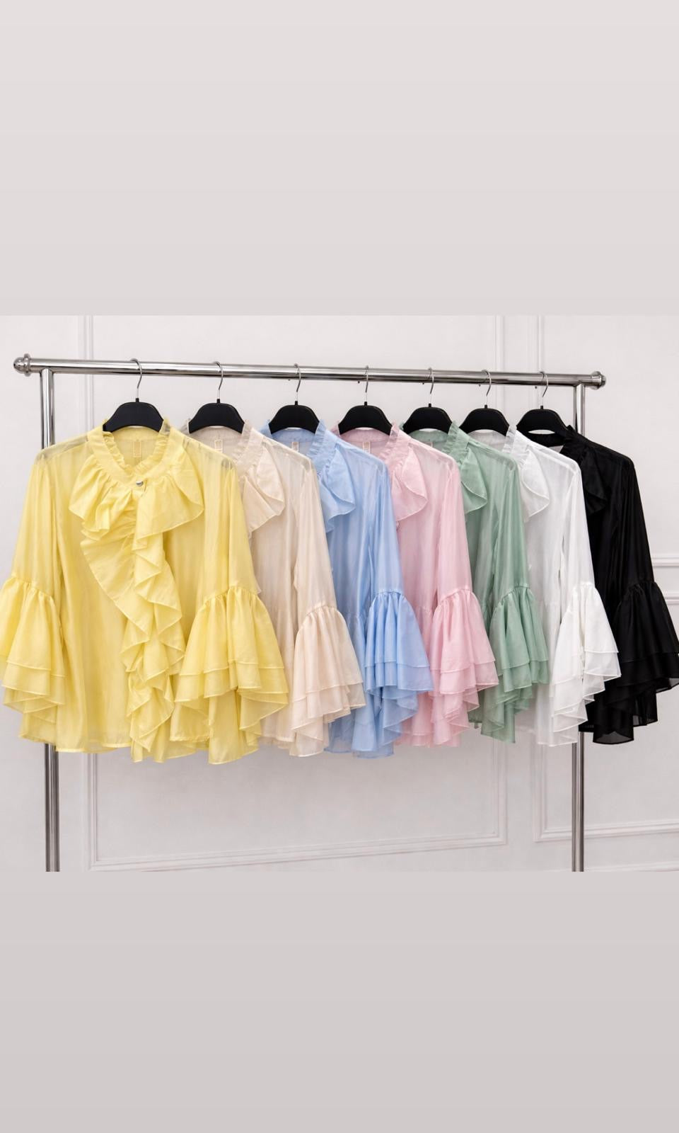 Fable Ruffle Tencel Blouse