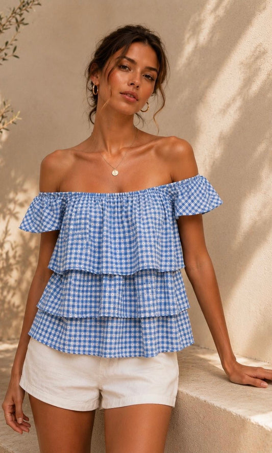 Abigail Gingham Top
