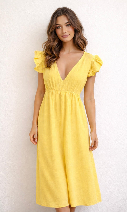 Jilly Frill Sleeve Dress