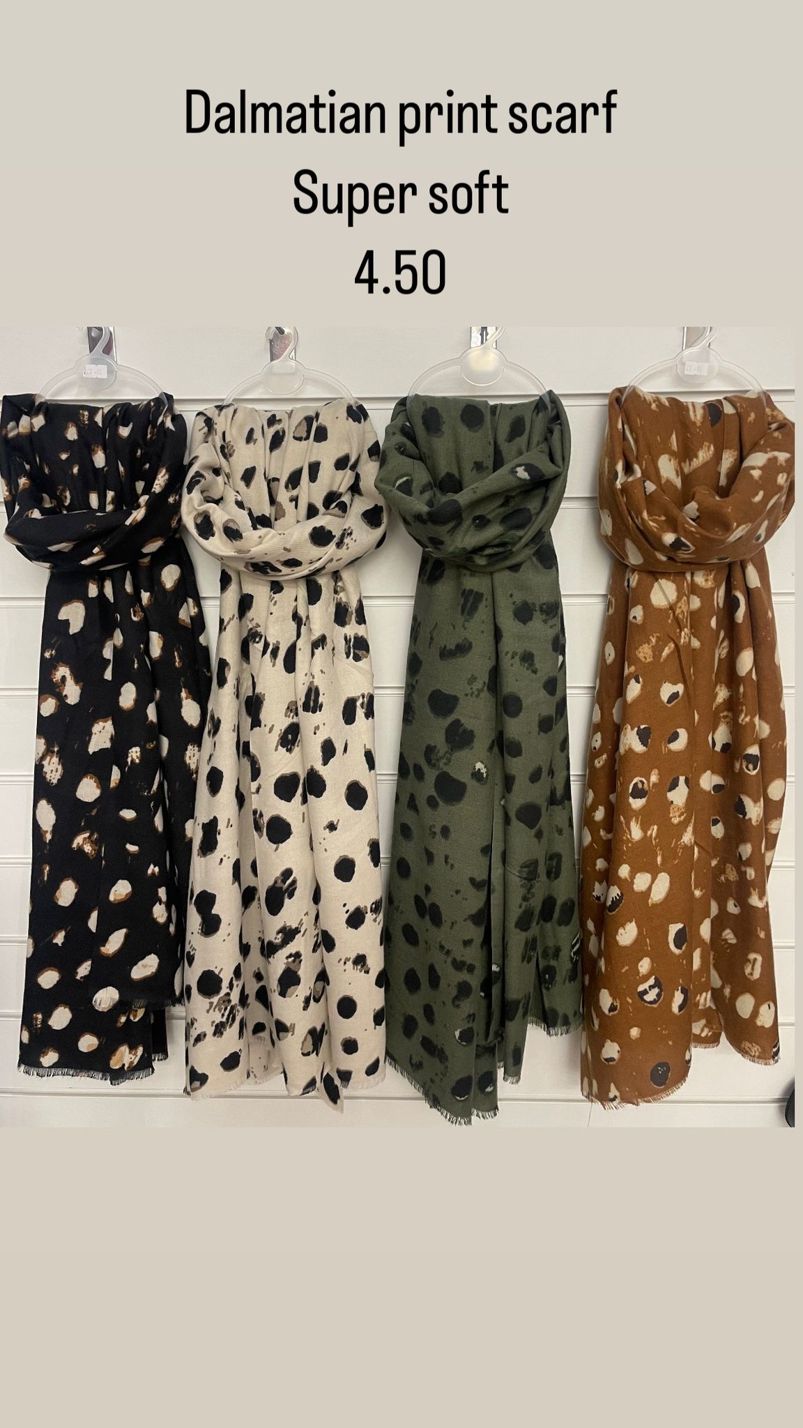 Dalmatian Print Scarf