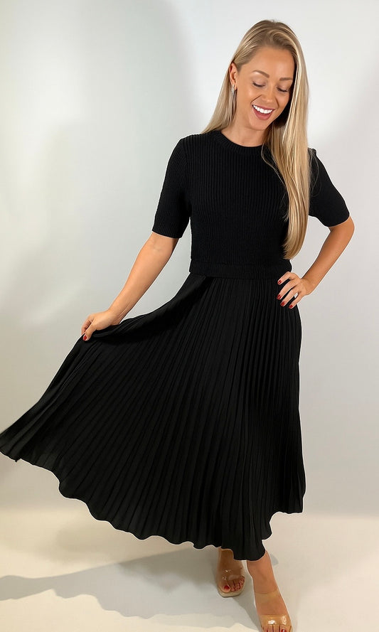 Libby satin bottom dress