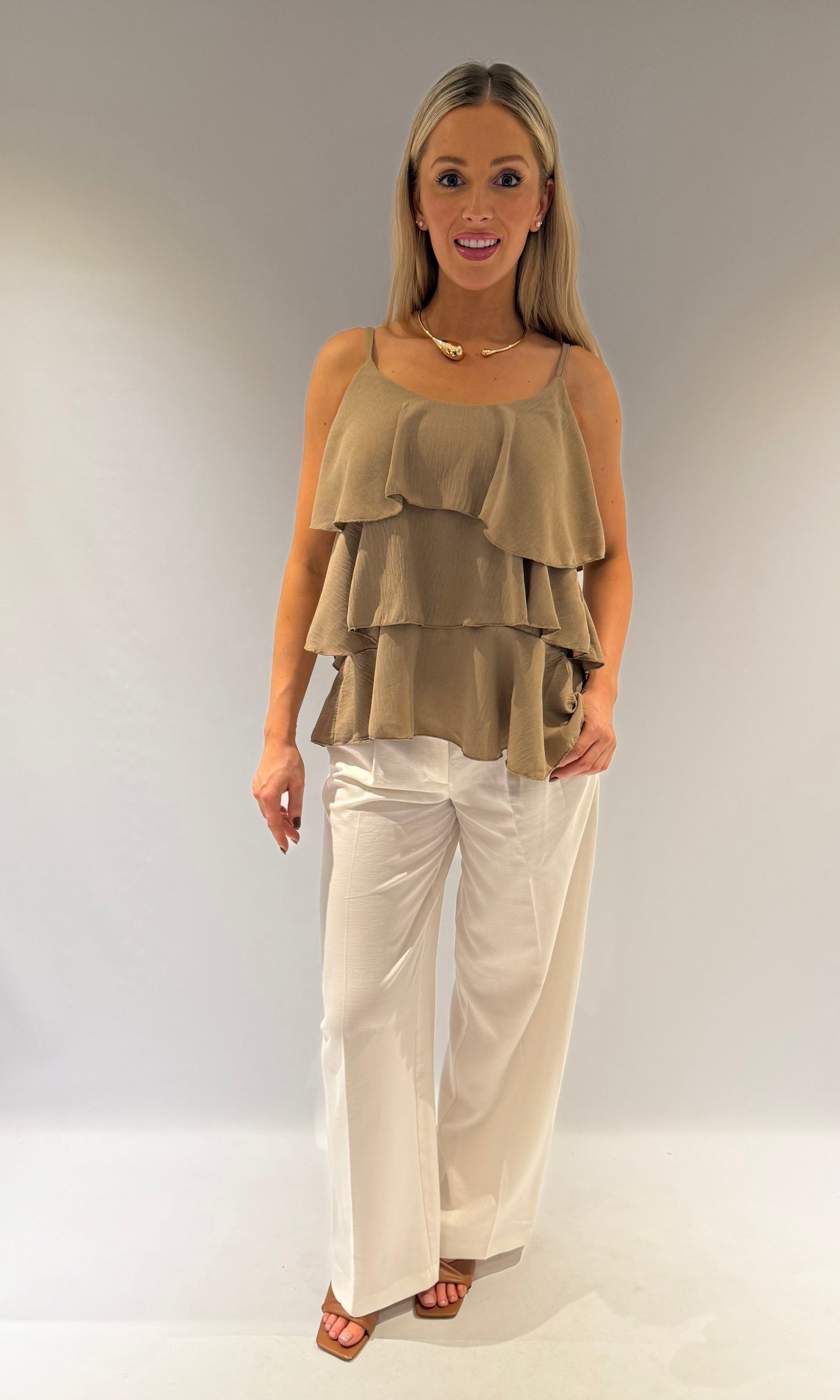 Emilia frill layered Top