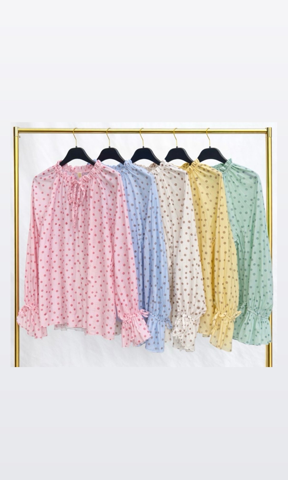 Billie Polka Dot Tencel Blouse