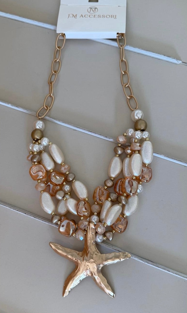 Ariel starfish necklace