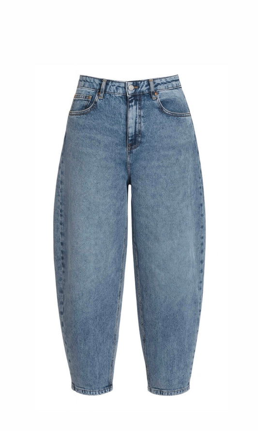 High Waist Barrel Jeans