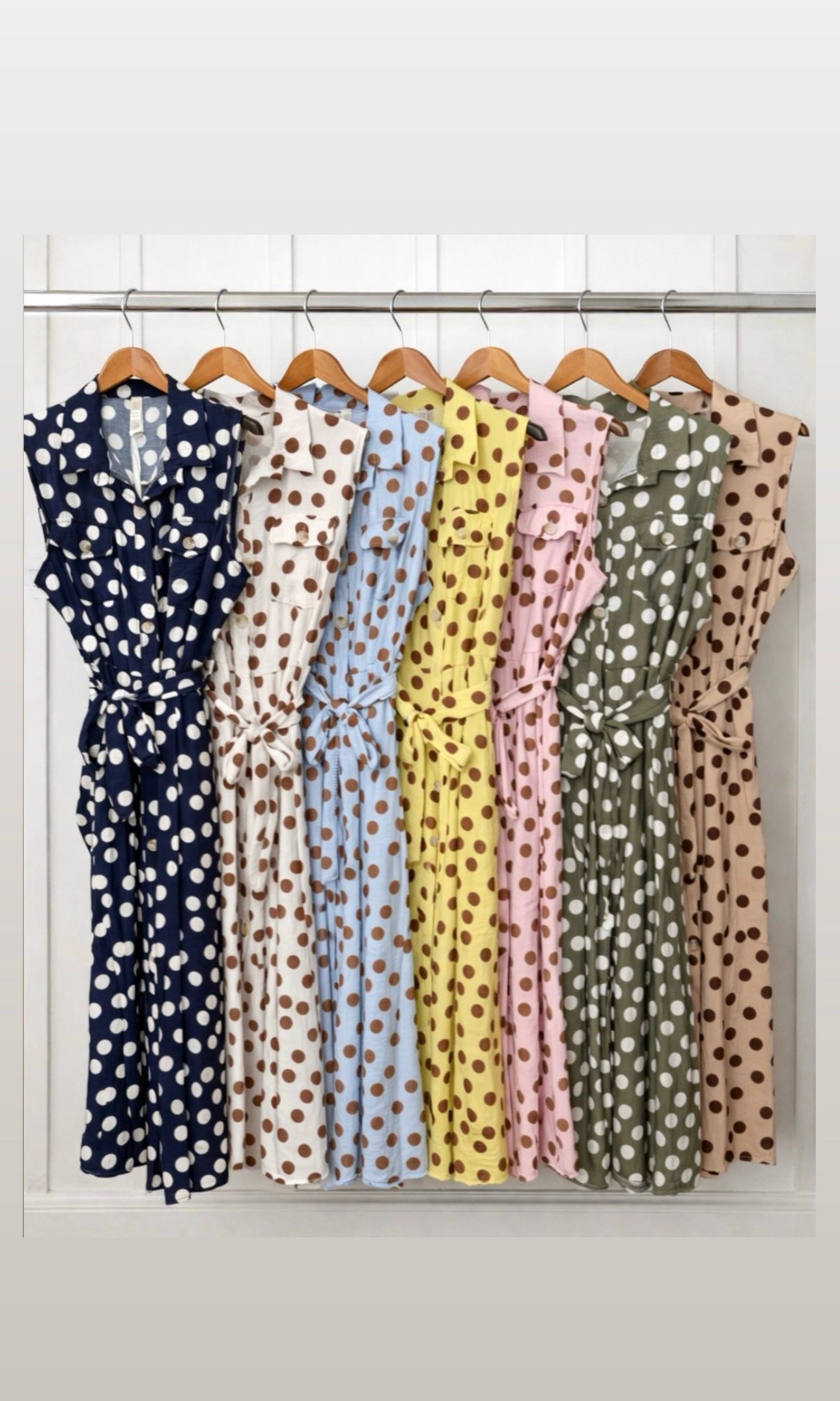 Wholesale Sofia Polka Dot Shirt Dress for Boutique Retailers - Catwalk style wholesale