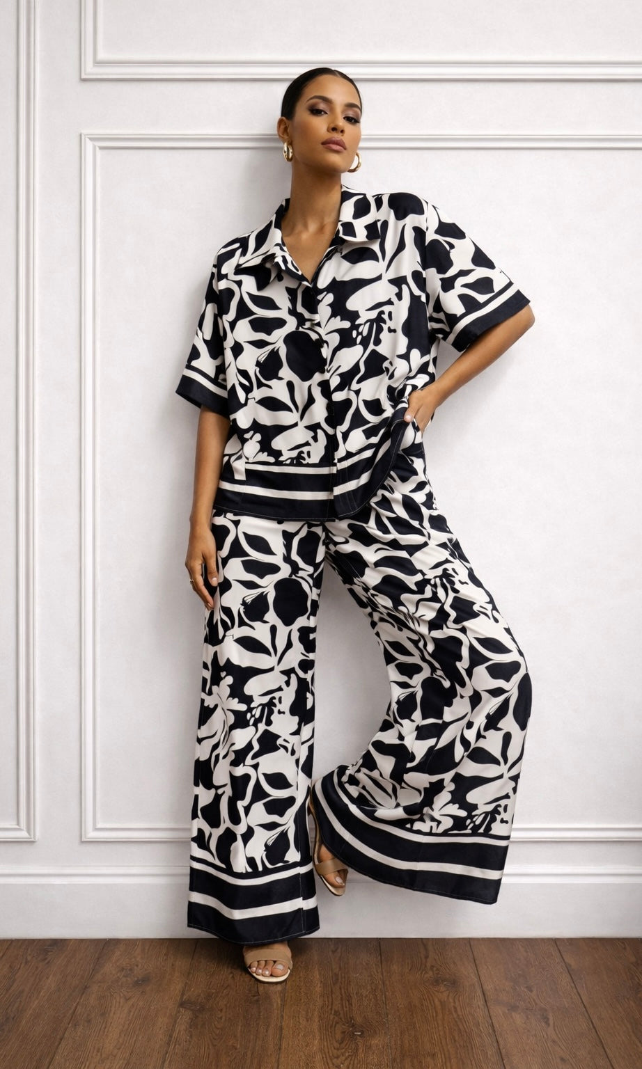 Wholesale Noir Bloom Co-ord set for Boutique Retailers - Catwalk style wholesale