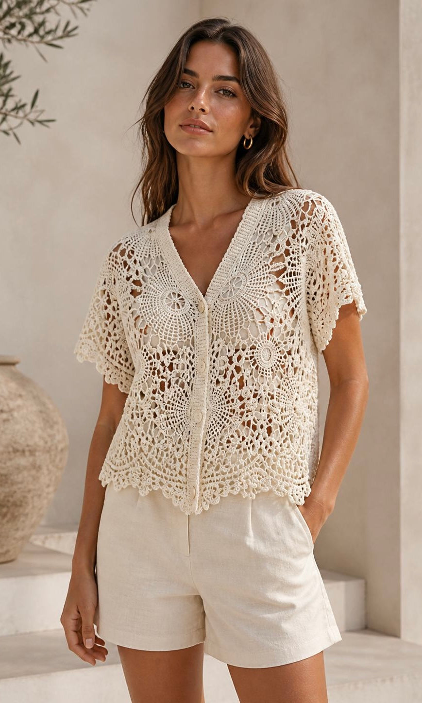 Wholesale Matilda Crochet Cardi for Boutique Retailers - Catwalk style wholesale