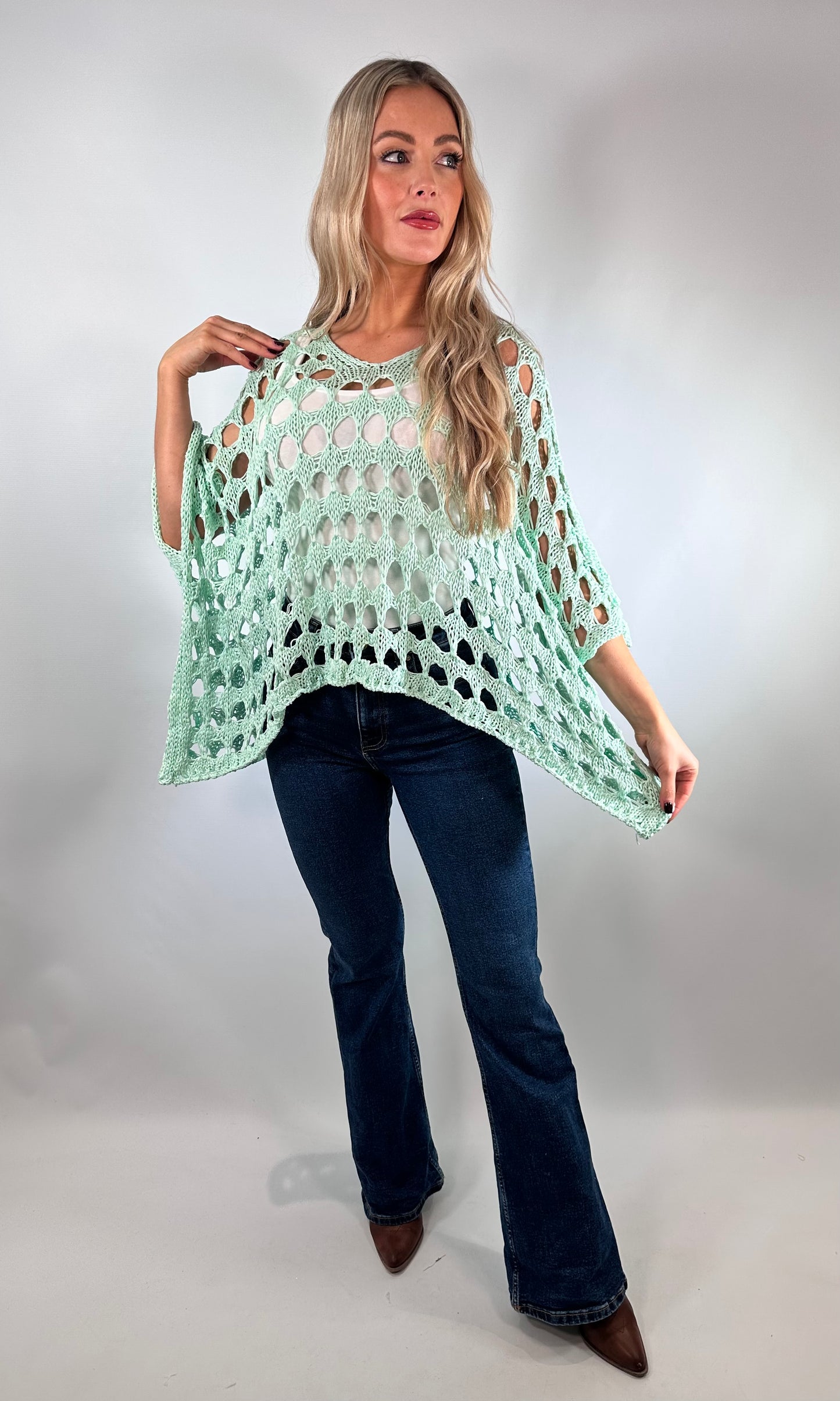 Millie Oversized crochet top