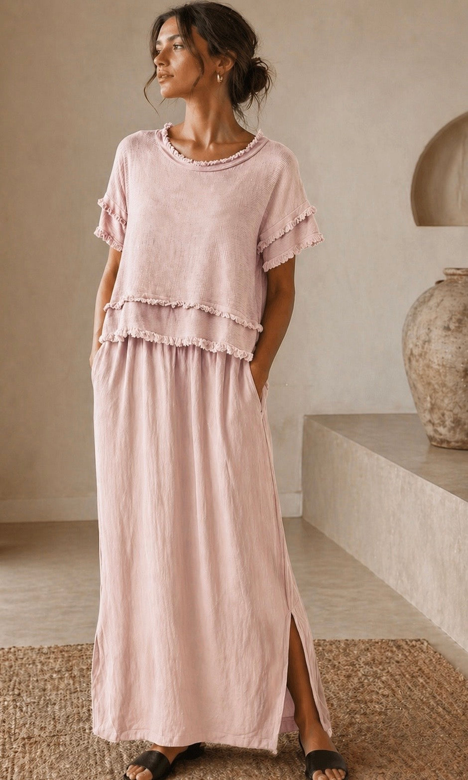 Wholesale Betsy Raw edge 2 piece dress for Boutique Retailers - Catwalk style wholesale