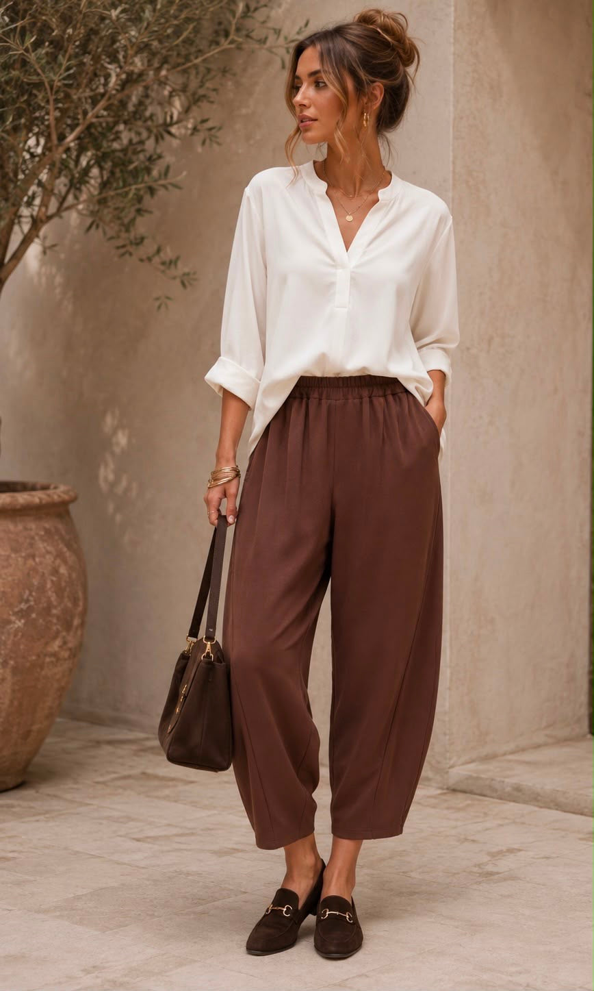 Thea Autumn Barrel Trouser