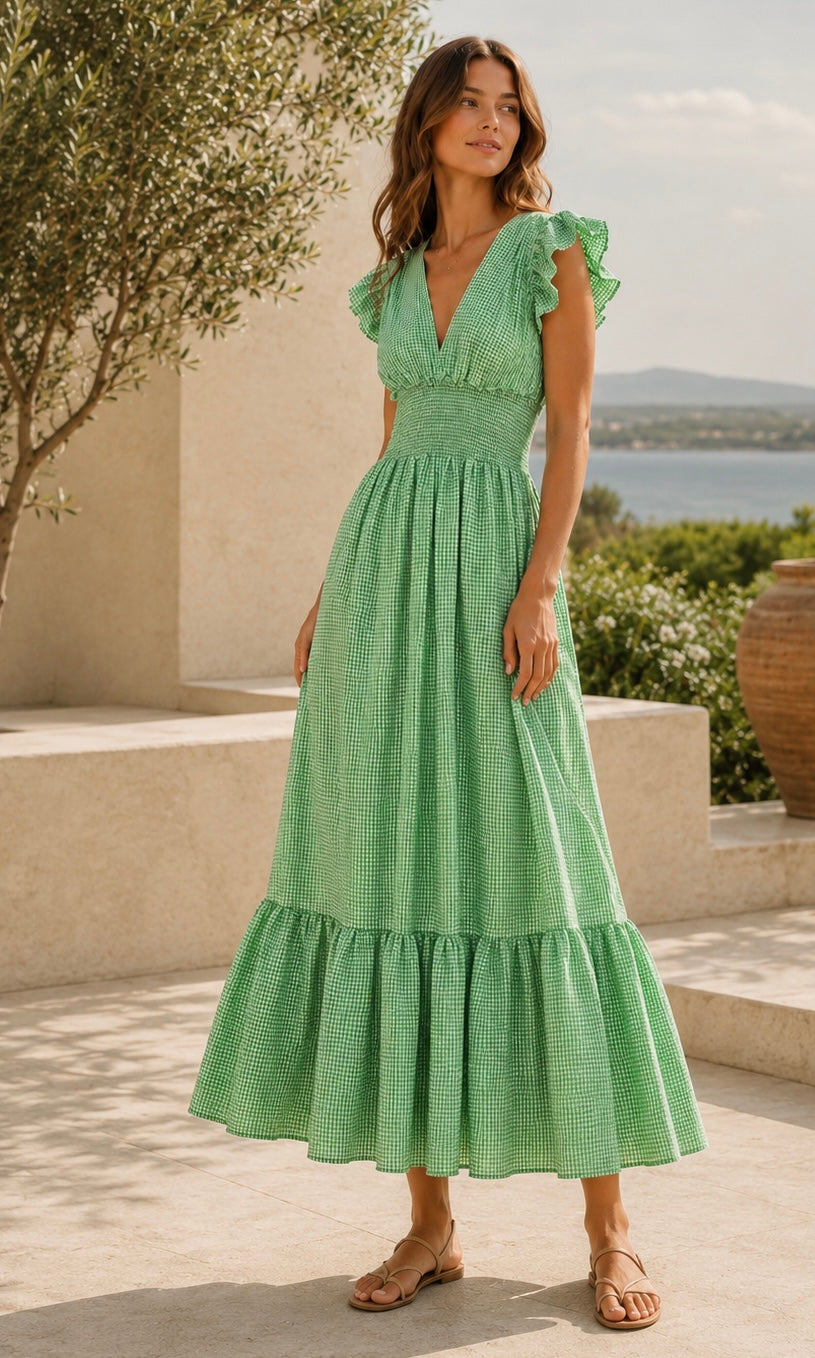 Lydia Gingham Dress
