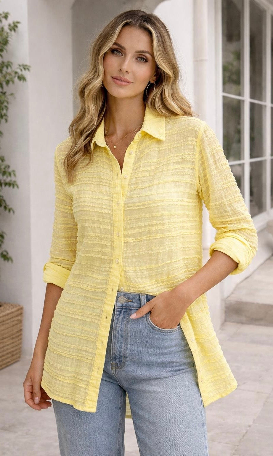 Wholesale Rosie Ruched Longline Shirt for Boutique Retailers - Catwalk style wholesale