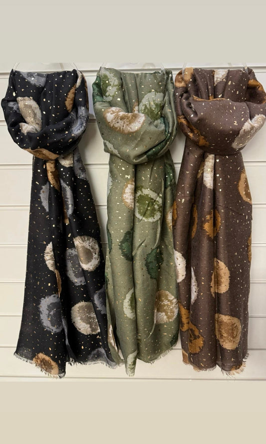 Spotty Gold Splash Scarf