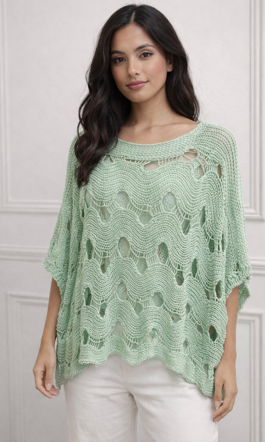 Bella crochet knit top