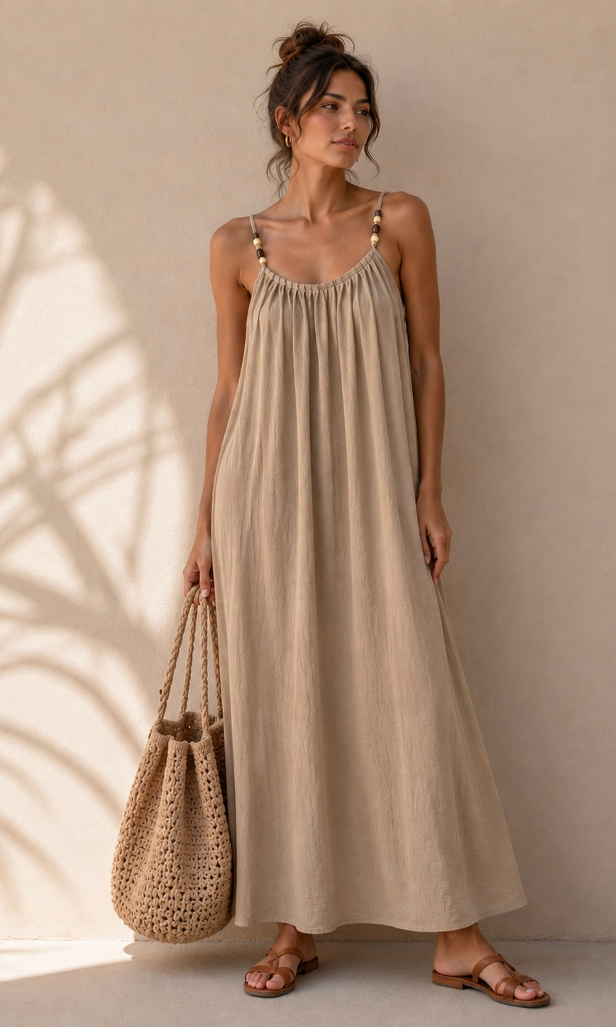Elsie beaded maxi dress